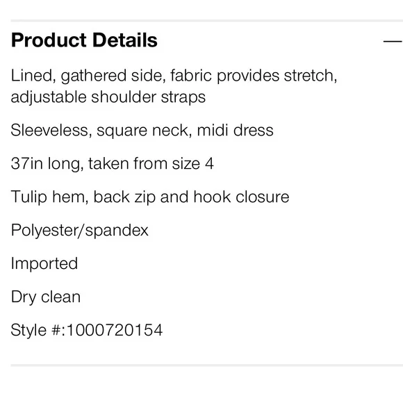 Square Neck Midi Dress - Picture 6 of 6